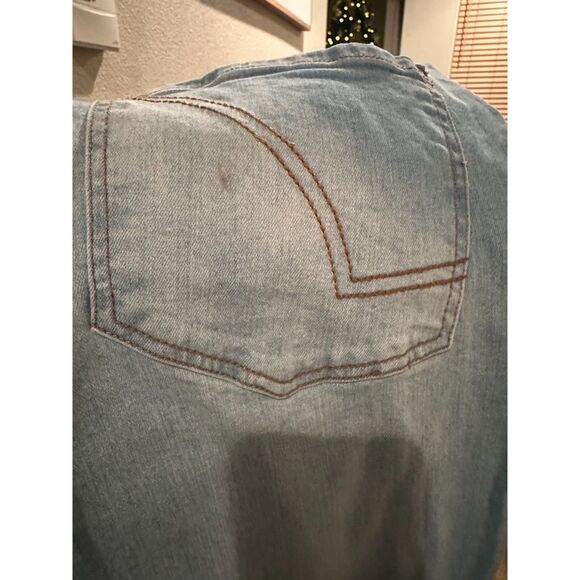 Ring of Fire Men's Slim Light Distress Jeans Size W33 L30 - Picture 5 of 11